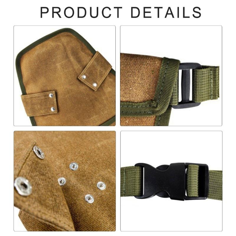 Garden Tool Belt for Women Men Waxed Canvas Tool Belt Bag Gardener Farmer Tools Waist Pouch for Electrician Carpenter