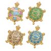 Unique  Turtles Pendant Stainless Steel Charm Colorful Resin Jewelry Accessories For Creative DIY Necklace Projects