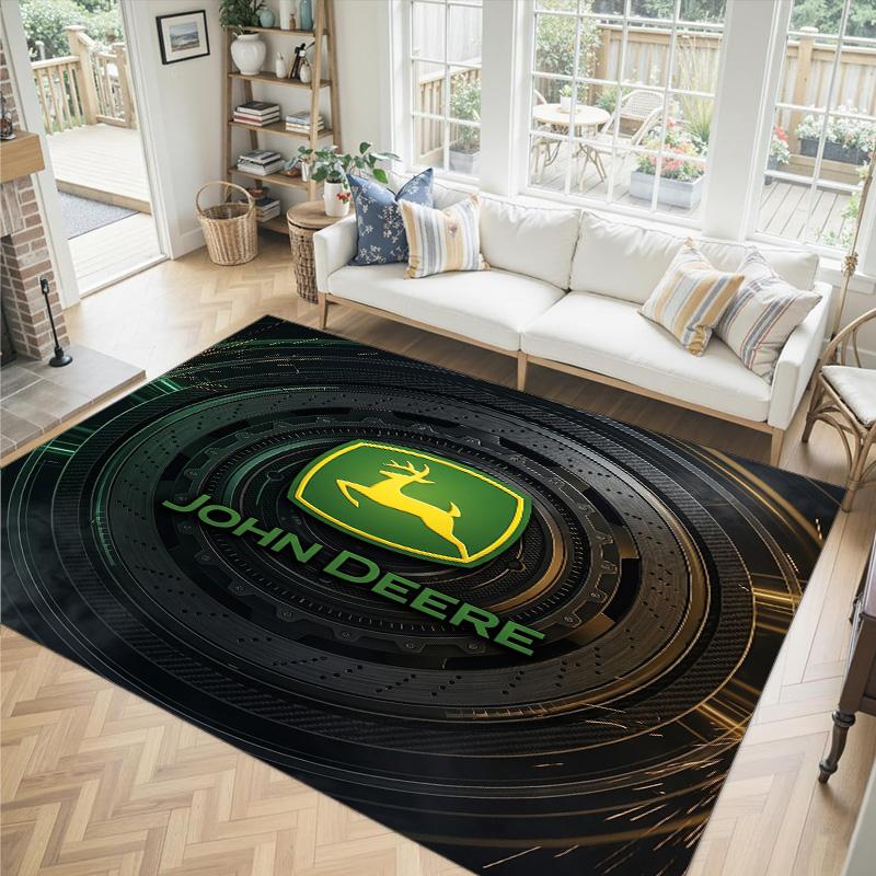 John deere Design Tapis Velours Cristal Douillet Non?Tapis imprimé antidérapant pour chambre, salon, entrée