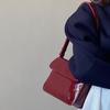 Luxo couro de patente bolsa feminina moda axilas designer pequeno quadrado crossbody saco casual senhoras bolsa