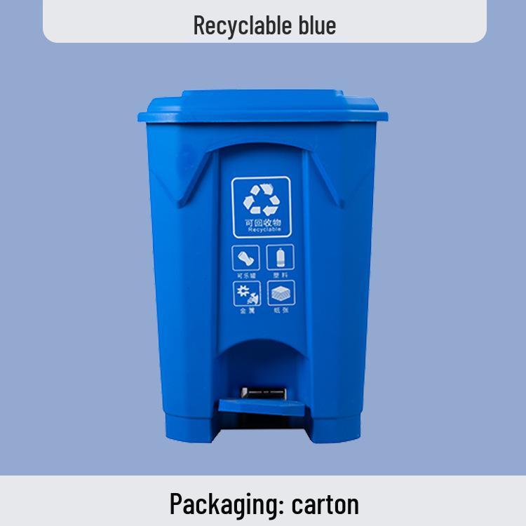 

50L Pedal-Operated Trash Can with Lid - Large 80L Capacity Sanitation and Kitchen Garbage Bin 20L
