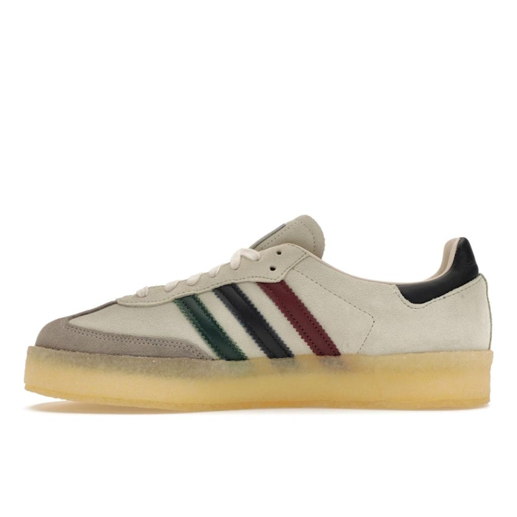Ronnie Fieg X Clarks X Adidas 8th Street Samba Kithmas Collection - Multi-Color Stripes Men Sneakers Cream Chalk-White Collegiate-Green IE4032