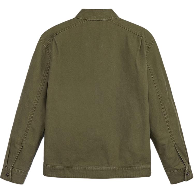 Timberland Hollis Series Zipper Casual Comfortable Polo Collar Long Sleeve Jacket Men Jackets Army-Green A6AUG-A58