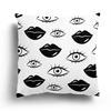 Nordic black and white simple geometric print pillow case home decoration bedroom room living room sofa cushion cover 45x45cm