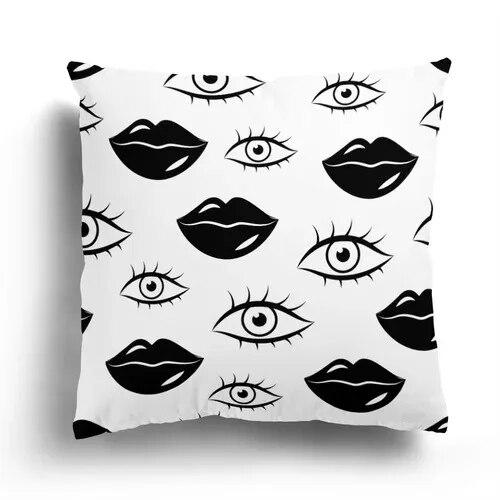 Nordic black and white simple geometric print pillow case home decoration bedroom room living room sofa cushion cover 45x45cm