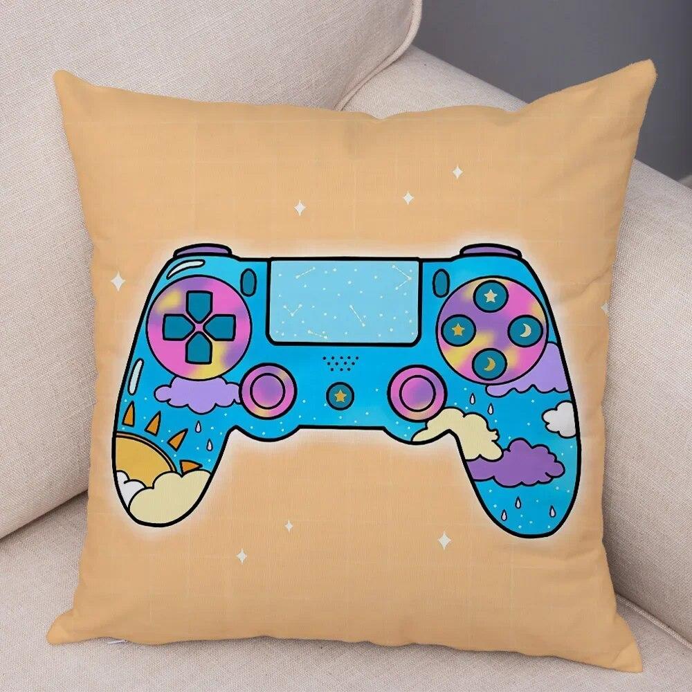 Game Room Decoration  Player Dazzle Handle Series Pillowcase Home  Boy's  Bedroom  Cushion Cover