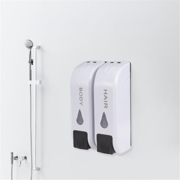 12oz Wall-mounted Liquids Soap Dispenser 1/2/3pcs Bathroom Soap Bottle Plastic Shower Gel Dispenser