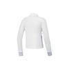 FILA Color Block Knitted Golf Long Sleeve Polo Shirt Women tops Lavender A11W345209F-PU