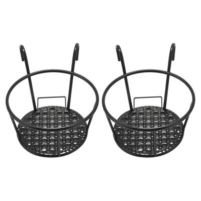 ABWR-2X Metal Flower Holder Shelf Stand Hanging Pots Basket Plant Garden Wall Storage