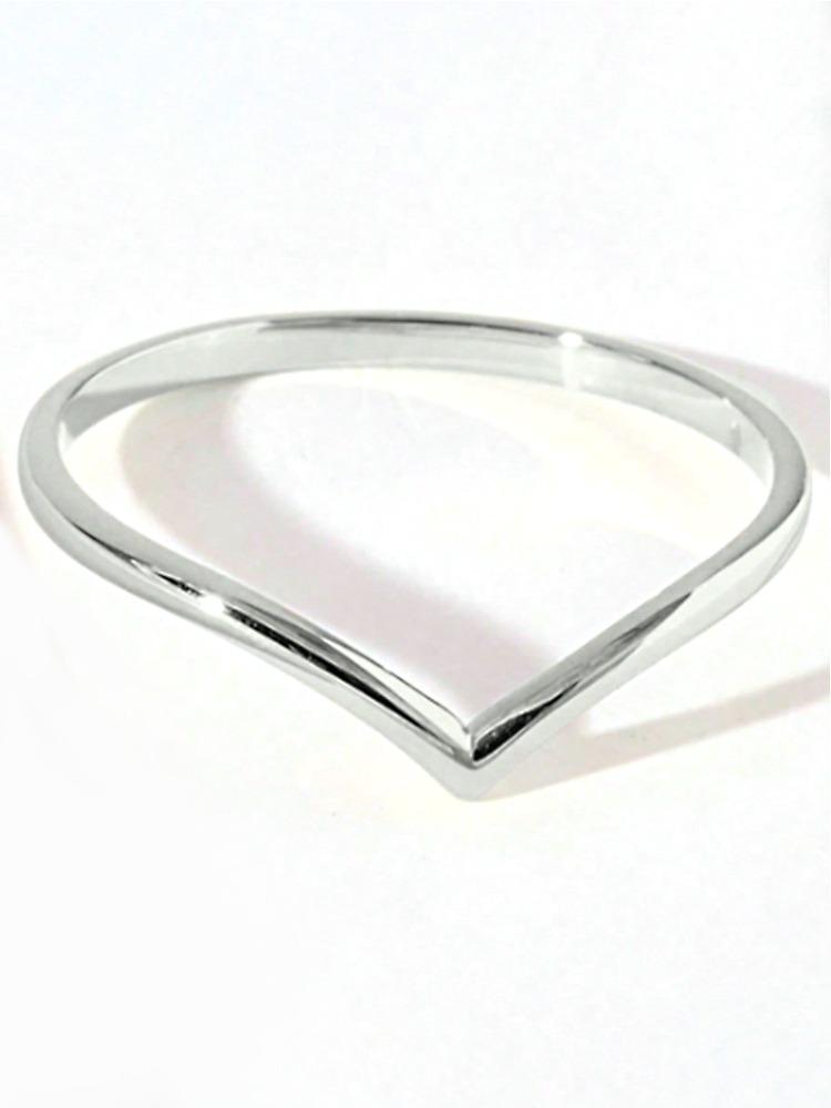 925 Silver Fashion Twisted V Shaped Zircon Ring For Women Engagement Wedding Luxury High Quality Fine Jewelry