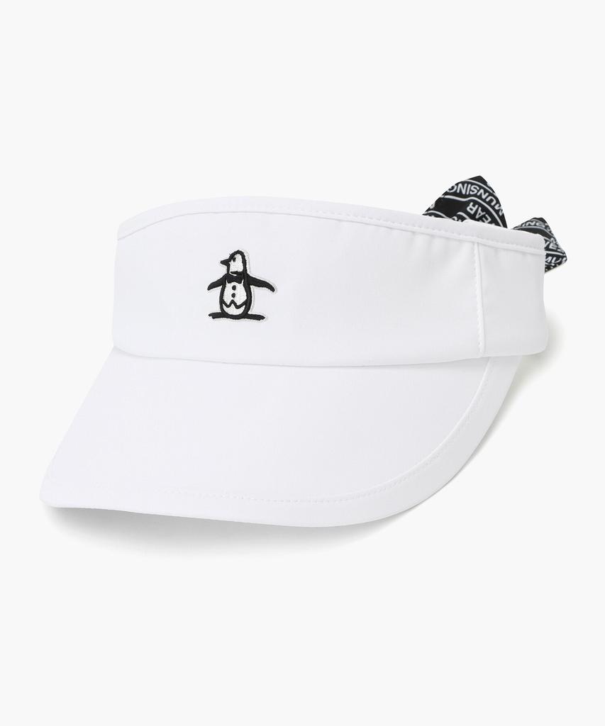 Meonsingweeo Women'S Signature Ribbon Visor White Mr122Lcp12
