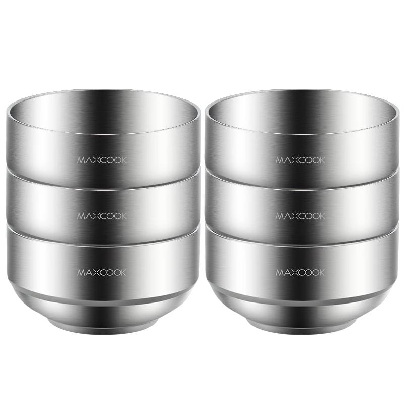 MAXCOOK Stainless Steel Double-Layer Insulated Bowls