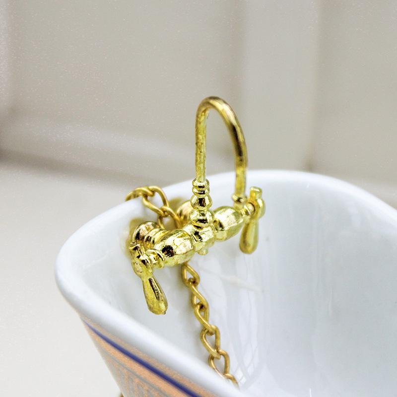 Miniature 1:12 Bathtub Faucet for Blythe Dollhouse Scene (Model B212)