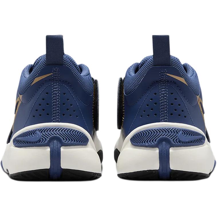 Nike Team Hustle D11 GS Mystic Navy Metallic Gold Kids Sneakers Blue Pale-Ivory Black FZ8463-400