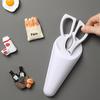 1pc Magnetic Scissors Rack for Refrigerator Wall-Mounted Plastic Storage Organizer with Strong Magnetic Back Plate Space-Saving Kitchen Tool Holder