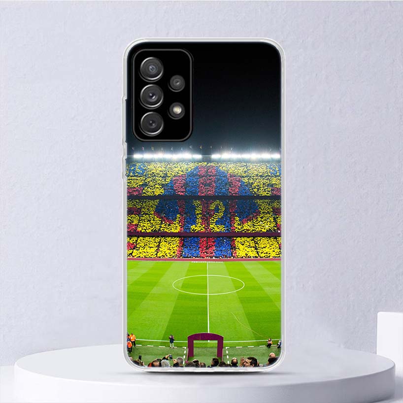 Coque souple avec motif ballon de football pour Samsung Galaxy A52 A53 A32 A22 A12 5G A33 A23 A13 A72 A73 A02S A03S A42 Co