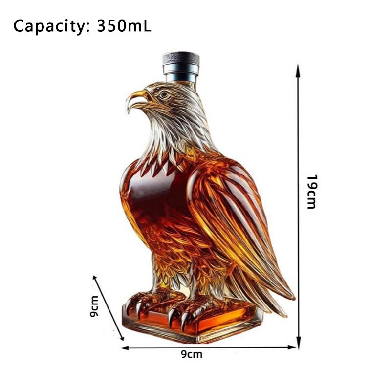 

350mL Eagle Decanter Glass Bottle High Borosilicate Animal-shaped Bar Restaurant Creativity Funny Gift Whisky
