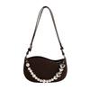 Niche Design Bag Women's New Beaded Trendy Versatile Commuter Shoulder Bag Fashion Messenger Bag