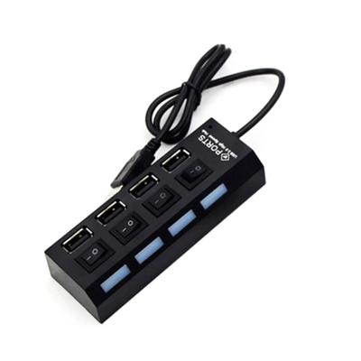 USB Switch Extension Hub 4 Port USB 2.0 HUB USB Extension Hub USB 2.0 Splitter With On/Off Switch For PC Laptop Desktop Computer