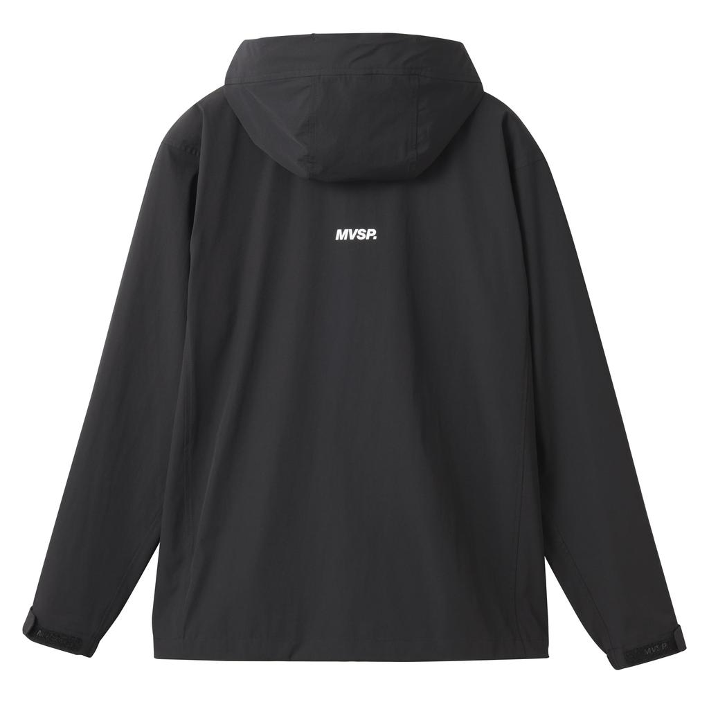 Jersey Descente 4WAY Stretch Nylon Full Zip Hoodie 4WAY Stretch Water Repellent Training Running Black S [Move Sports]