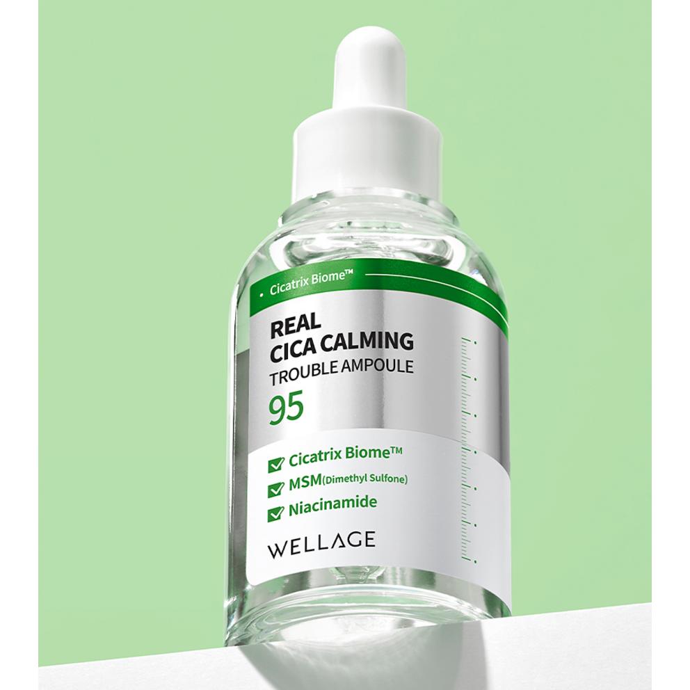 Wellage Real Cica Calming 95 Trouble Ampoule, 50ml