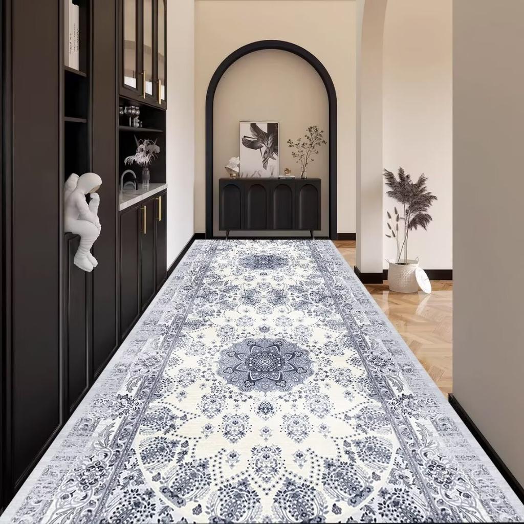 Persian Corridor Carpet Retro Decoration Home Hall Passageway Runner Rug Non-slip Stairway Carpets Customizable Luxury Aisle Mat