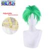 One Piece Roroya Zoro Cosplay Wig Premium Synthetic Silk Fiber Heat Resistant Halloween Costume Prop