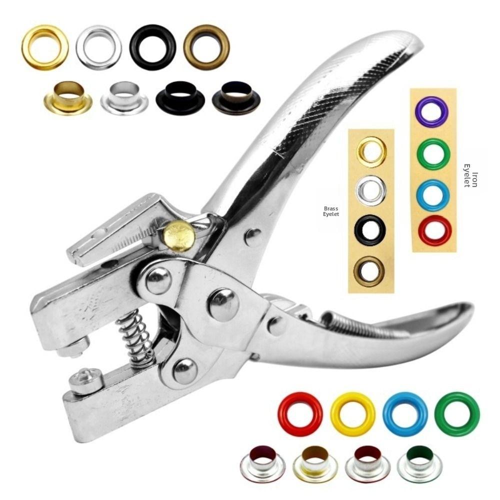 Labor-saving Eyelet Hole Punch Pliers Kit Dual-Purpose Leather Punch Tool  Scrapbooking
