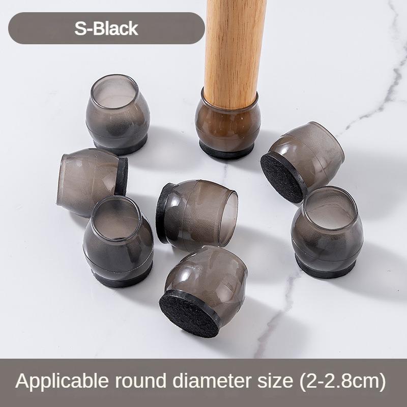 16/8/4Pcs Silicone Non-Slip Legs Pads Thick-soled Furniture Sofa Anti-noise Feet Cover Wood Floor From Scratches Protectors Mat