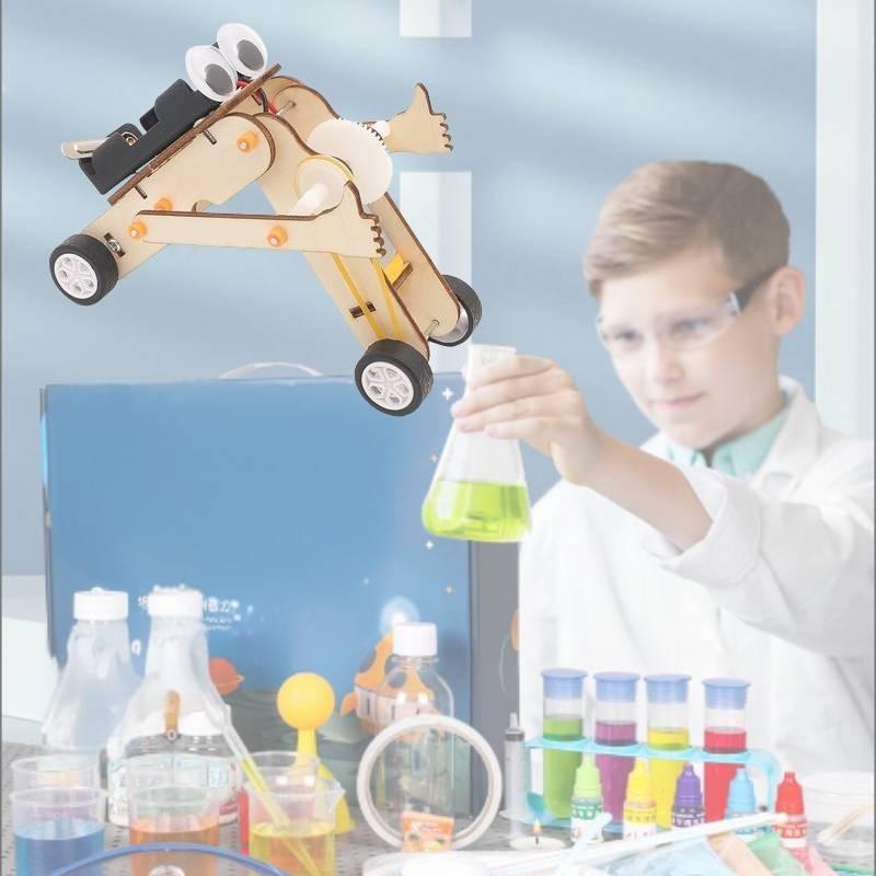 Diy Wooden Thumbs-up Robot Science Experiment Kit For Elementary And Middle School Stem Education