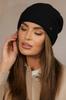 Women' Winter Wool Hat, Black, Kamea-Krokus