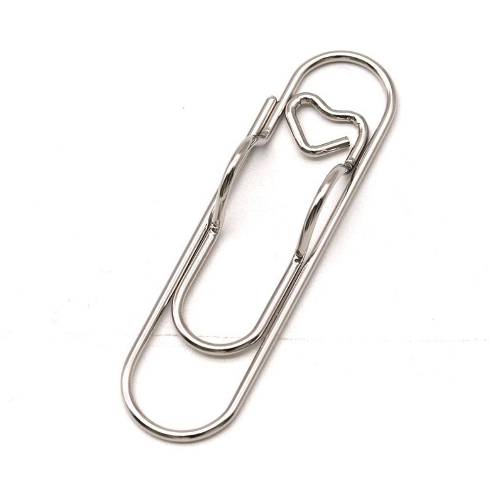 Love Model Paper Clips Metal Pen Holder Separator Pages Tags  School Supplies Accessories