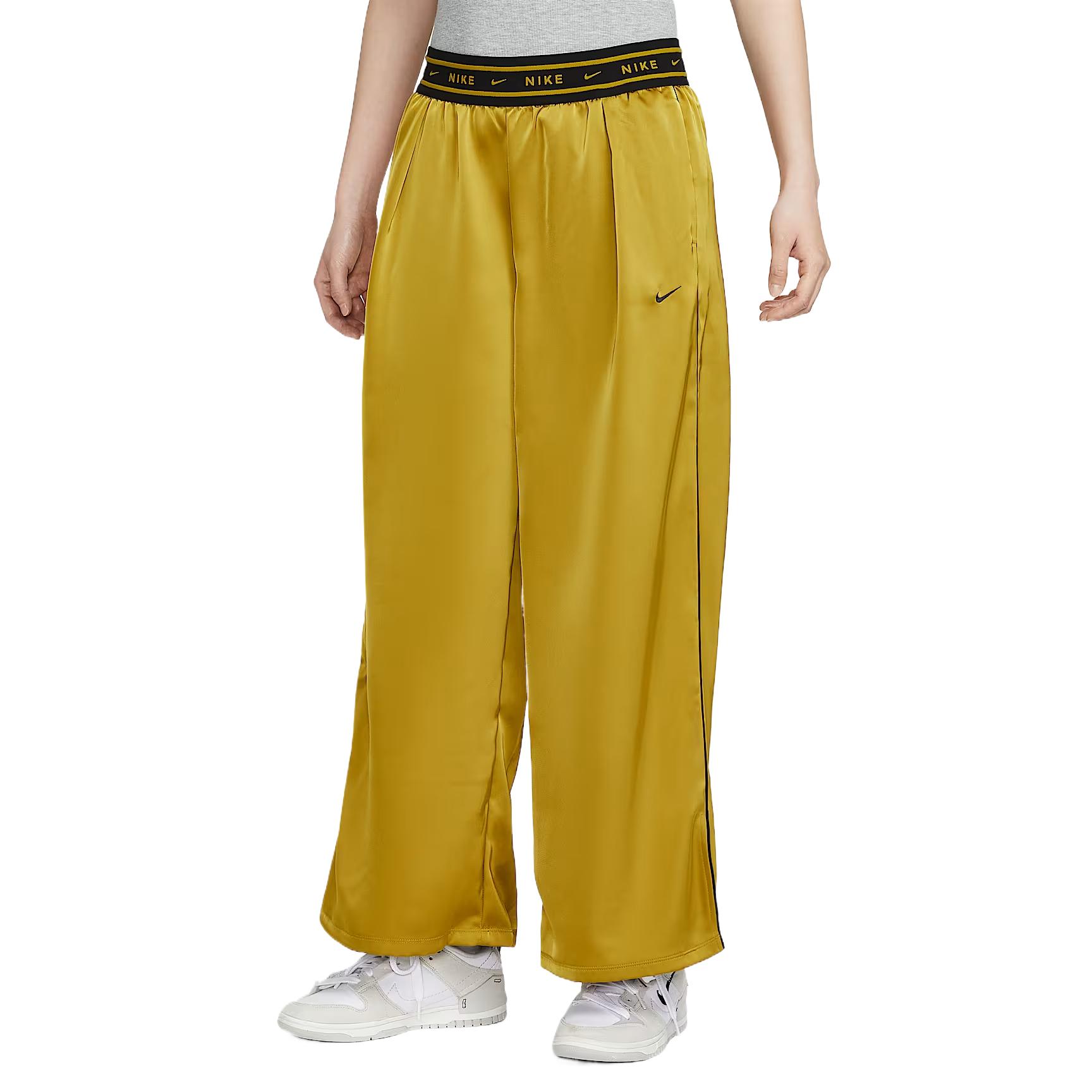 Nike Sportswear Loose Mid-Rise Satin Casual Pants Women bottoms IH1327-322 M