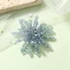 Handmade Braided Imitation Crystal Flower Jewelry for Earrings, Clothing, Hats, Bags