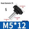 Sexpunkts gummihuvud plastvred bult handtag (M4-M12)