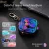 Smooth Rotation Multi-Play Fidget Spinner Keychain Fun Finger Relax Keychain  Bag Pendant
