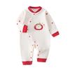 Pure Cotton Newborn Jumpsuit: Spring/Autumn Baby Romper, Full Moon Clothes, Hundred Days, Winter Wear & New Year's Outfit