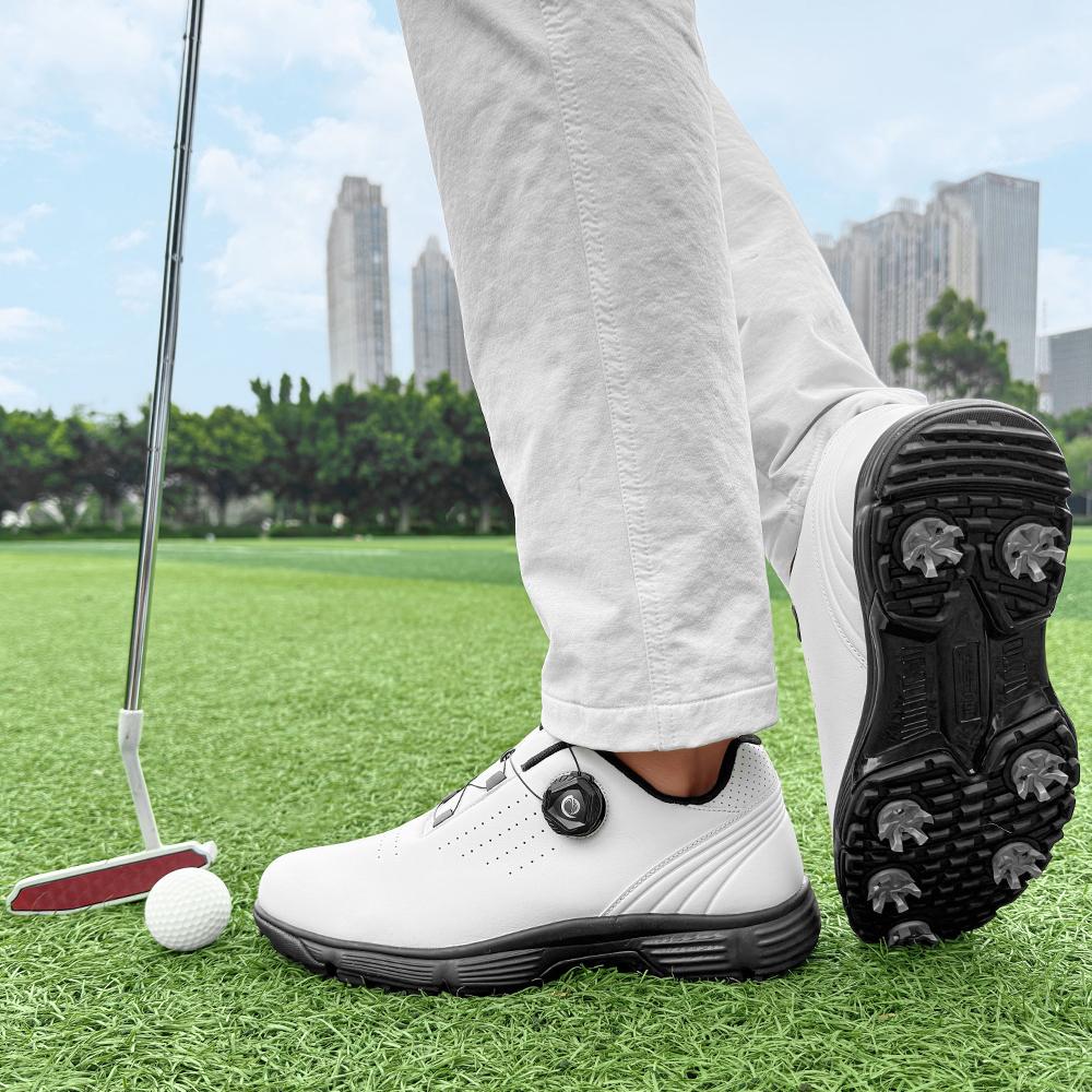 Luxury Golf Shoes for Men, Comfortable Outdoor Anti Slip Golf Training Sports Shoes for Men, Walking Shoes for Men