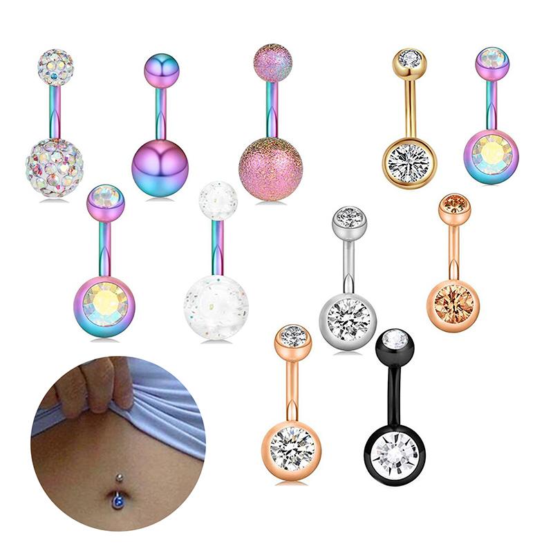 Acier Chirurgical Anneaux de Nombril Piercing Ventre Bijoux de Corps Sexy
