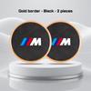 Alloy Leather Car Coaster Water Cup Mat for BMW E38 E46 E60 E70 F48 F30 F07 E92 G11 G32 G70 M M3 M5 M6 Anti-slip Pad Accessories sdbr2