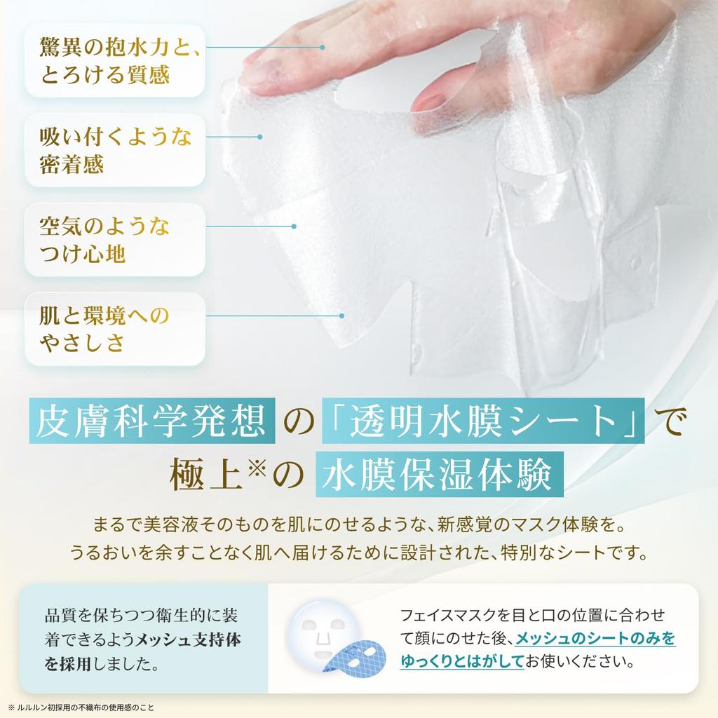 LuLuLun LuLuLun Retuning Serum Mask Water Face Pack Sheet Mask Dr. (Clear Film) 5-Pack