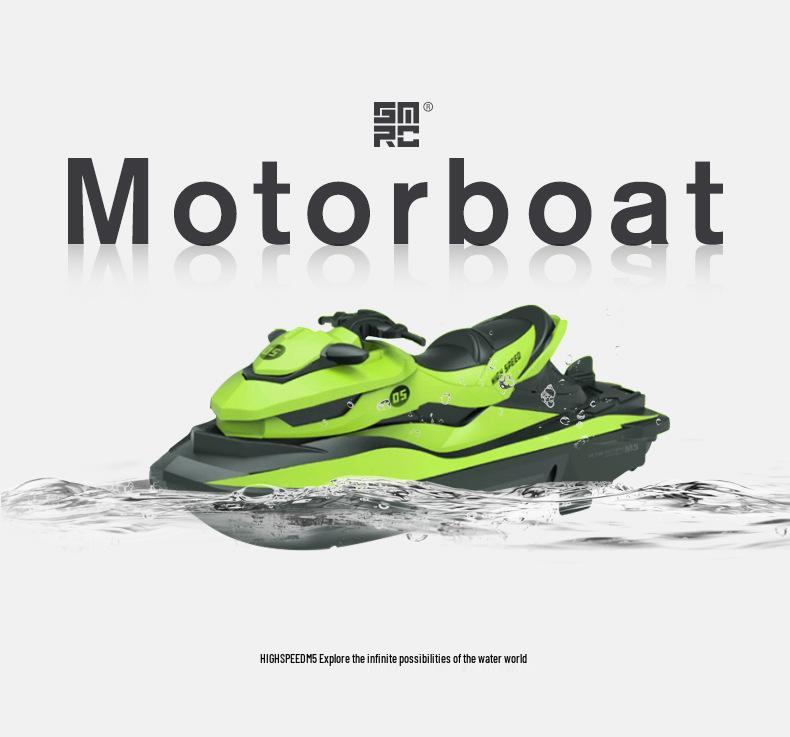 High-Speed Remote Control Waterproof Speedboat Toy for Kids