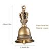 Brass Handicraft Magic Bell Wind Bell Tibetan Bronze Bell Keychain Pendant For Cristmas Home Decoration Pendant Antique Bell