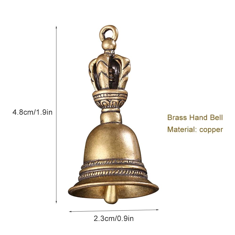 Brass Handicraft Magic Bell Wind Bell Tibetan Bronze Bell Keychain Pendant For Cristmas Home Decoration Pendant Antique Bell