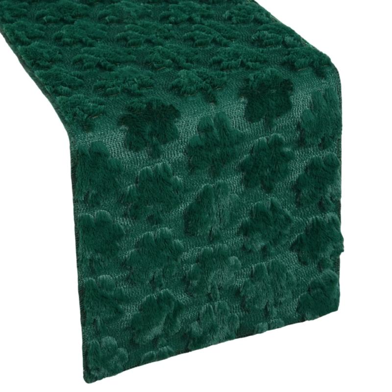 

Embossed Shamrock Table Runner with Embroidery for Home and Commercial Decoration Craft of Polyester 33x183cm