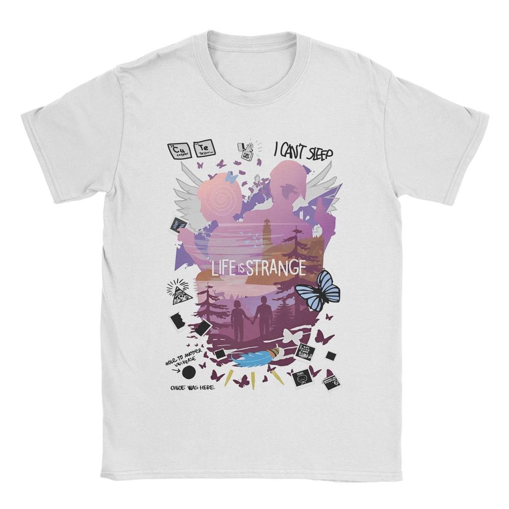 Enter the Vortex Club Mens T Shirts Life Is Strange Tees Short Sleeve Round Collar TShirt Pure Cotton Birthday Present Tops