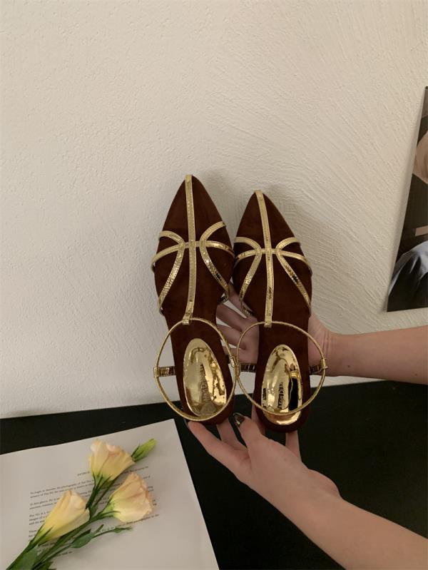 

Fashion Sandals Stiletto Heels Black Shoes for Women Buckle Med 2025 Summer Beige Low Medium Girls Clear Comfort New Fashion Strap Casua 35