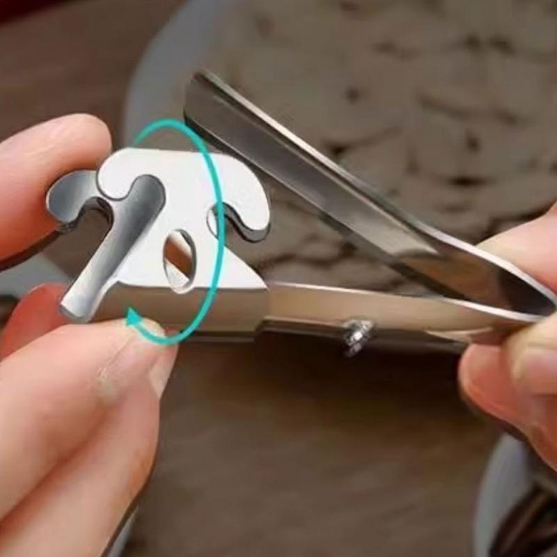 1Pc 2In1 Stainless Steel Nut Sheller Clamp Multi-Functional Seed Peeler Pliers Heavy-Duty Walnut Cracker Tool Kitchen Accessorie