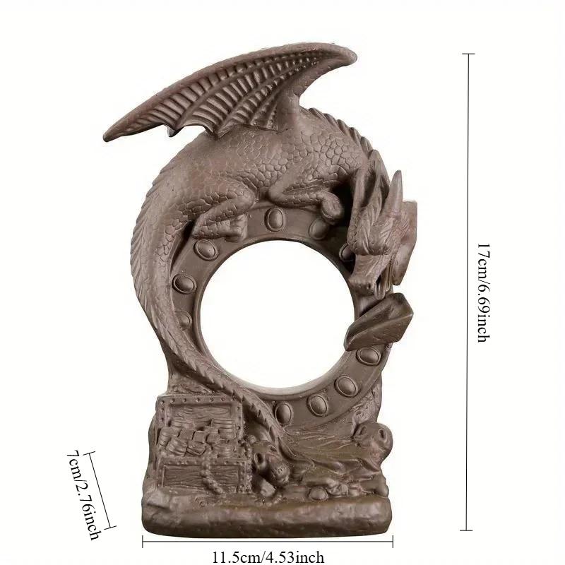 

1 шт. Загадковий динозавр Зворотний потік Пальник для пахощів Вироби Тримач Домашні прикраси Фіолетова глина Кадильниця (Без пахощів)