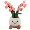 Flowers Green Plant Plush Toy Stuffed Potted Flower Dandelion Lily Iris Tulip Anthurium Orchid Strawberry Home Decor Gift